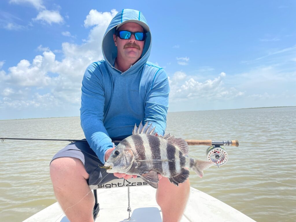 matagorda fly fishing redfish skiff